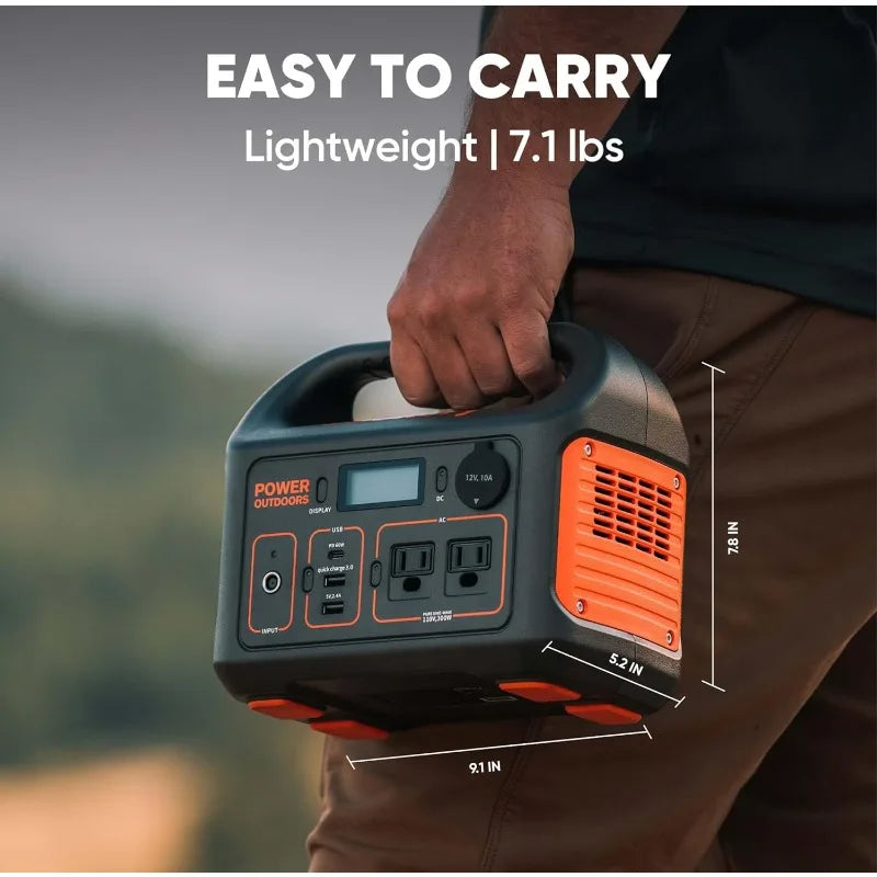 Jackery Portable Power Station Explorer 300, 293Wh Backup Lithium Battery, Solar Generator for Outdoors Camping Travel Hunting
