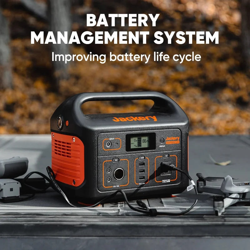 Jackery Portable Power Station Explorer 500, 518Wh Outdoor Solar Generator Mobile Lithium Battery Pack with 110V/500W AC Outlet