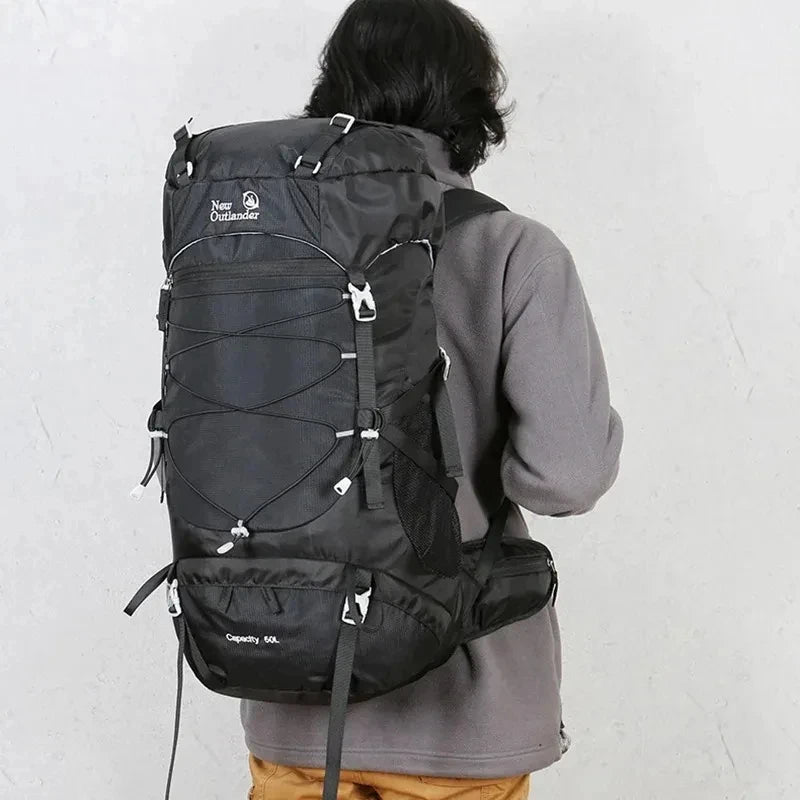 Men's Hiking Backpack Travel Bag For Camping Mountaineering Trekking Outdoor Sports Backpacks 50L Waterproof Rucksack Bagpacks