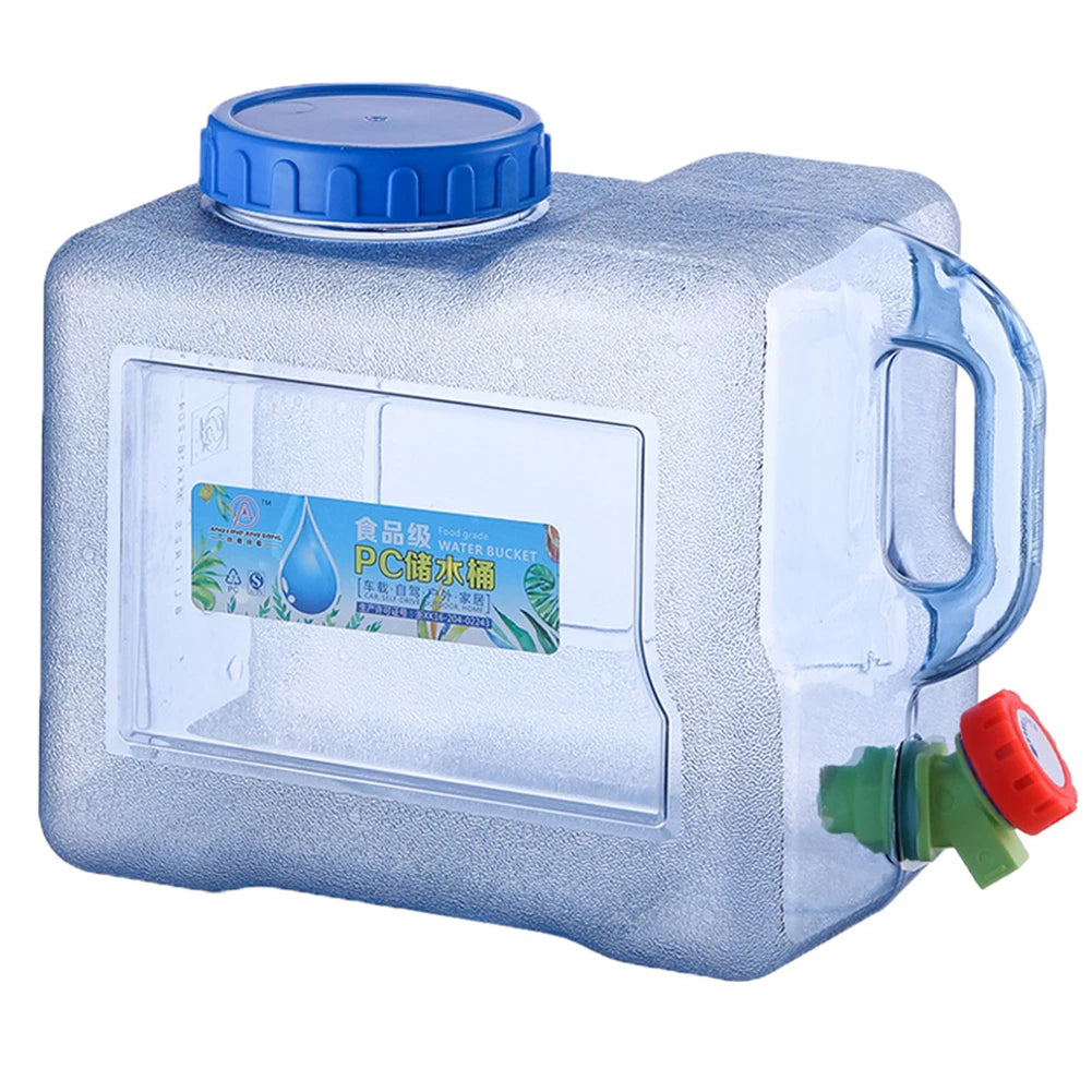 8 L Water Container with Faucet Water Can Bucket Large Capacity Water Bottle Portable Water Container For Outdoor Camping Travel