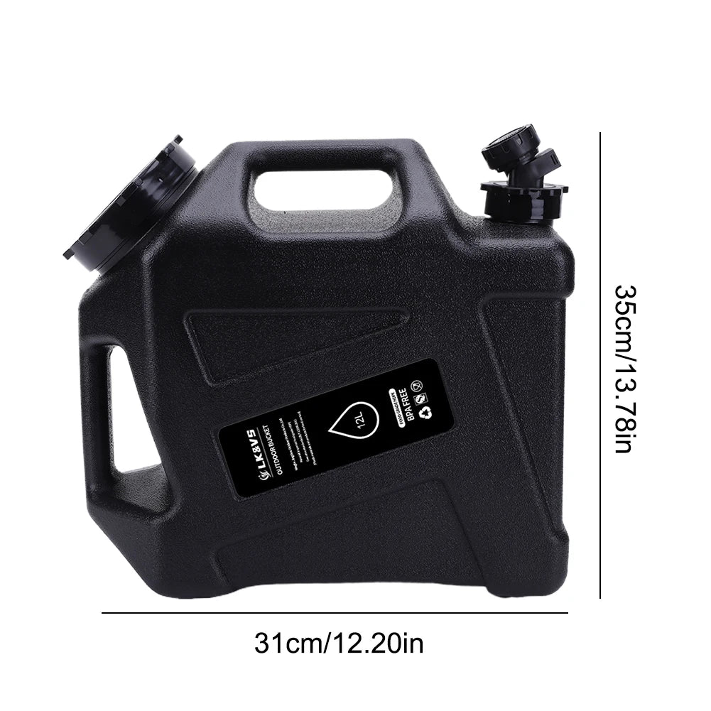 10-25L Outdoor Water Bucket Large-Capacity Portable Water Bag Container with Faucet Driving Water Tank for Picnic Hiking