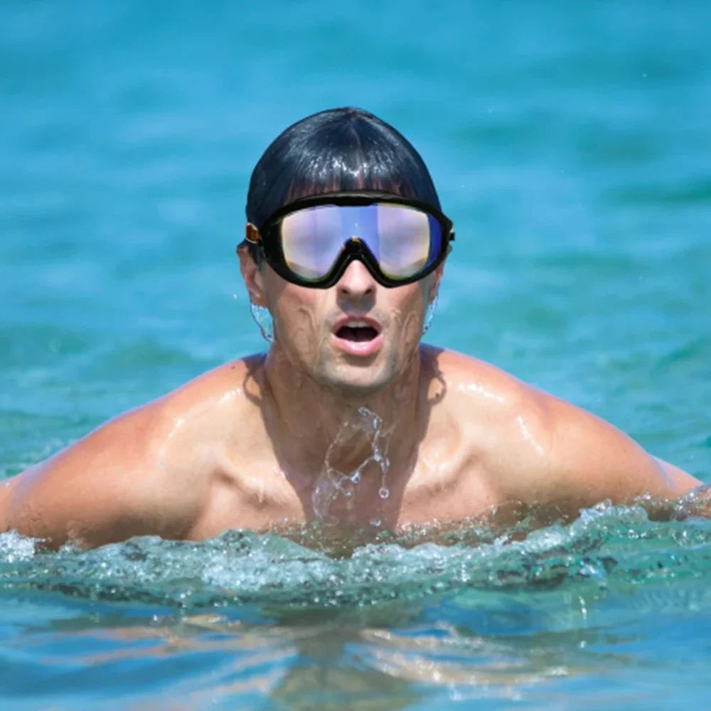 Adult electroplated large frame swimming goggles/anti-fog and anti-ultraviolet/safety optical lenses/swimming accessories Copozz
