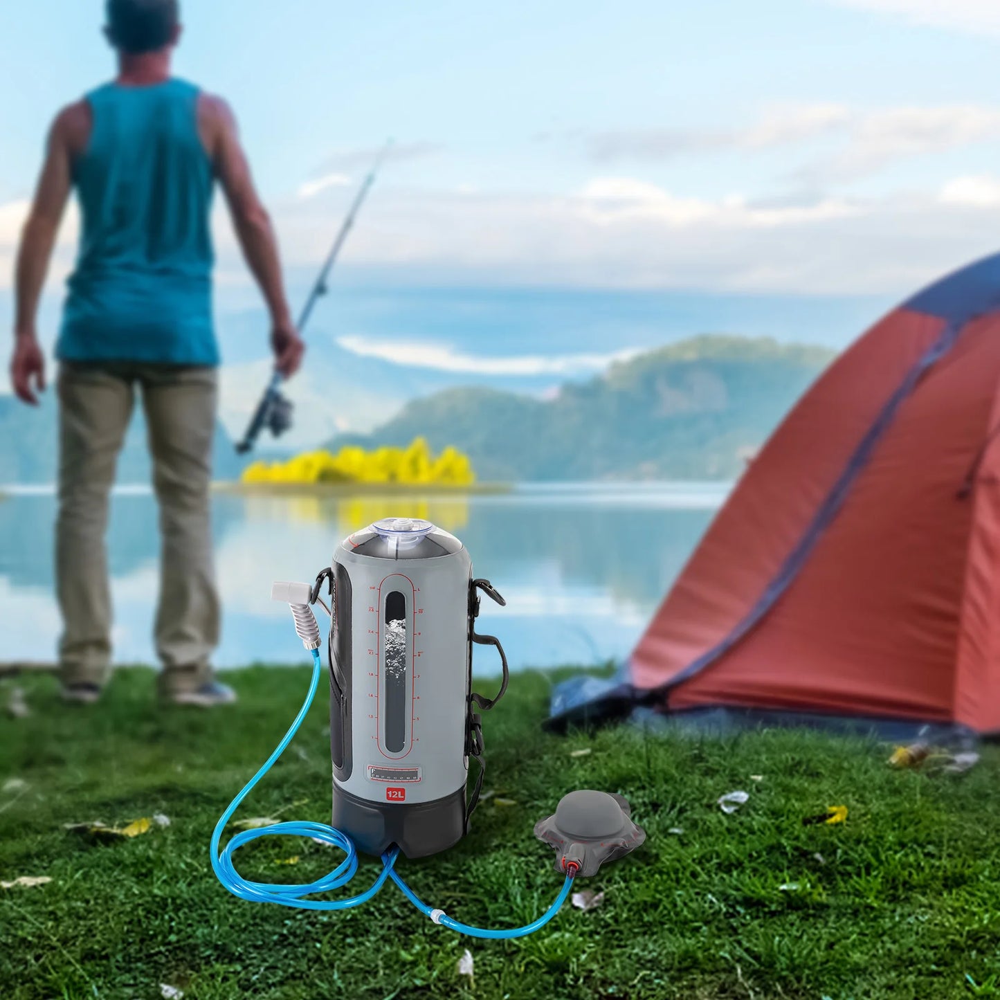 Outdoor Solar Bath Bag Foldable Portable Hiking Outdoor Equipment Camping Bath Camping Equipment