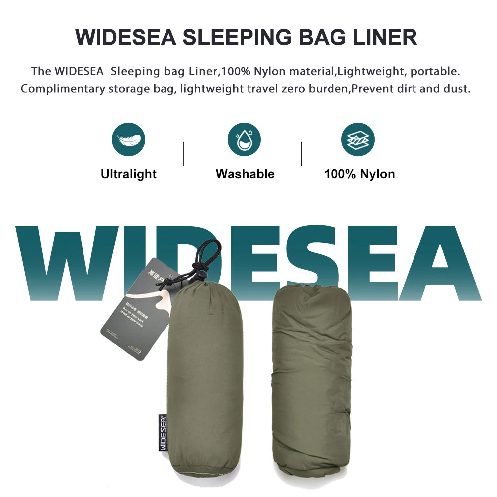 Outdoor Camping Sleeping Bag Liner Ultralight Mummy Sleeping Bag Backpack Liner Single Person Travel Sleeping Bag