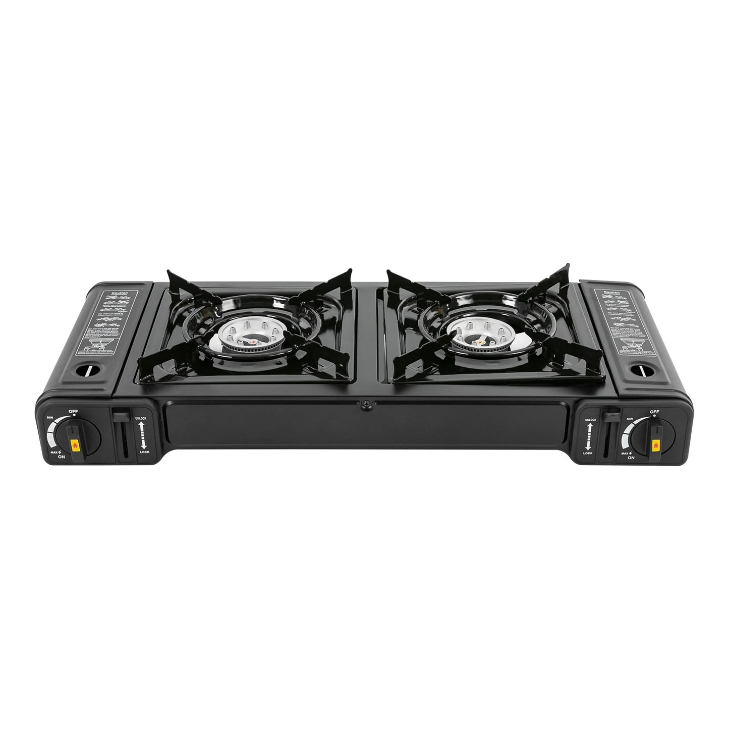 Portable Propane Gas Stove – Compact Outdoor Camping Cooker with Safety Lock & Carrying Case