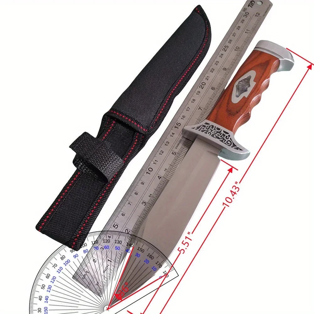 High Hardness Steel Saber Outdoor Knife Field Survival Straight Knife Camping Tactical Knife Hand Knife