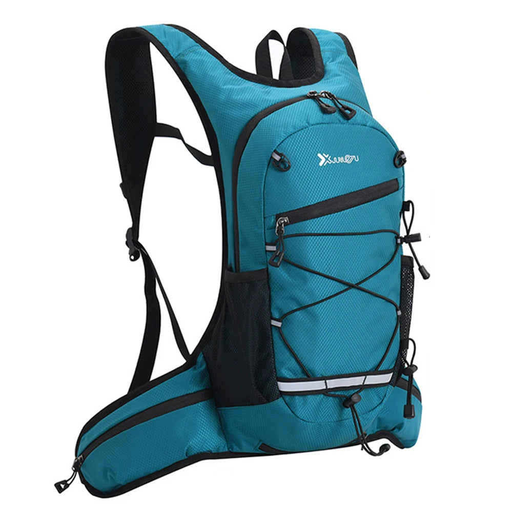 Polyester Trekking Backpack Wear-resistant School Backpack Layered Storage Lightweight Adjustable for Outdoor Activities