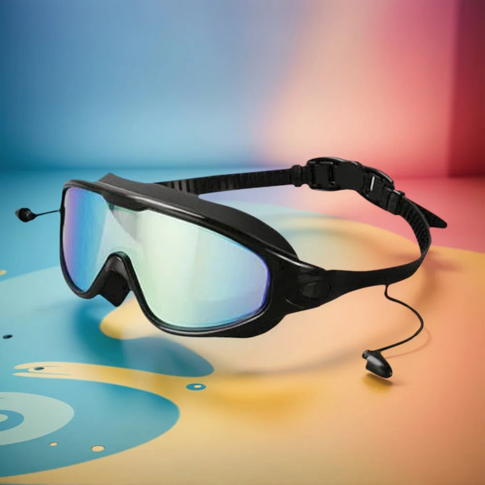 1/2Pcs Large Frame Swimming Goggles Adult High-Definition Anti Fog Electroplated Swimming Goggles For Women Men Silicone Goggle