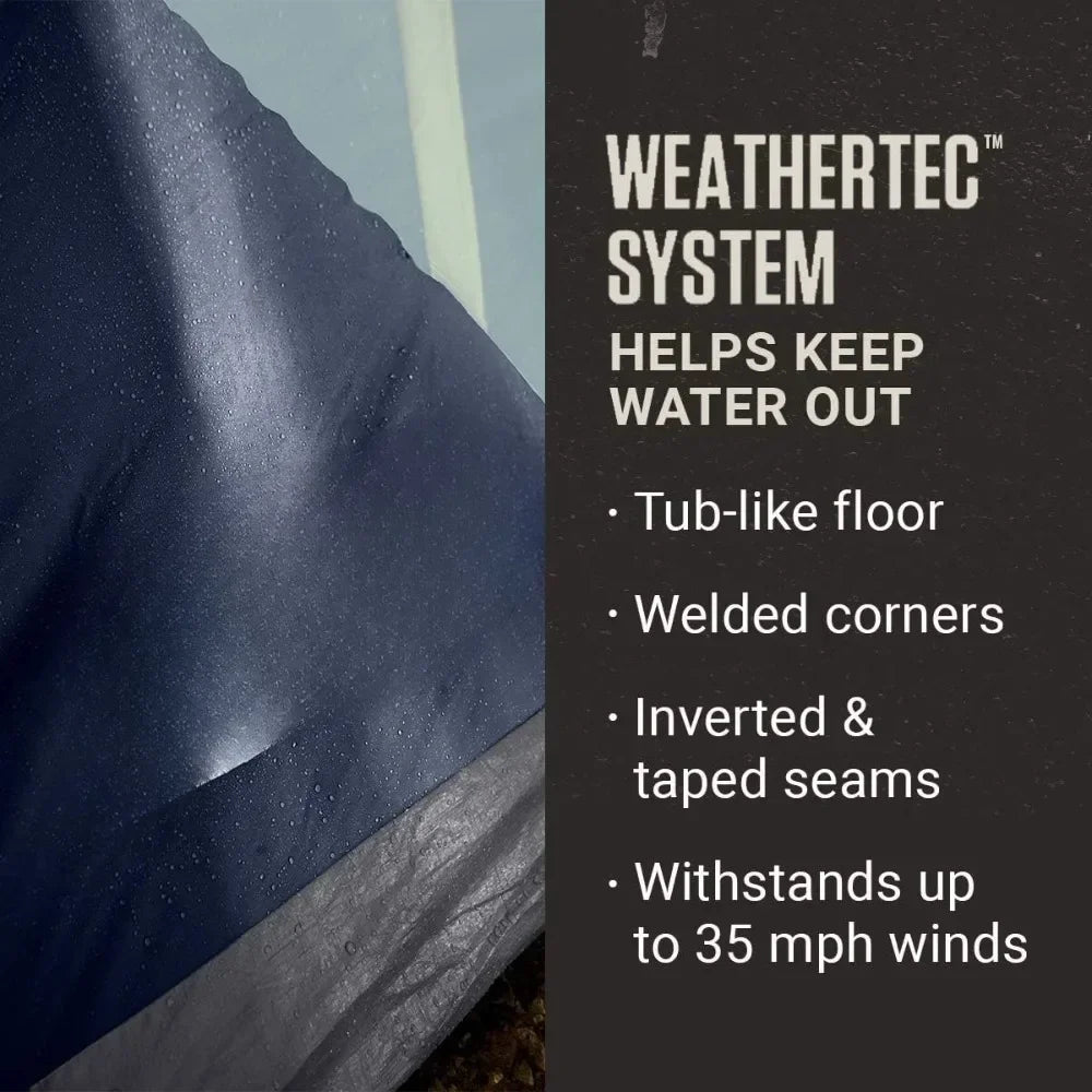 Coleman Skydome XL Tent - 8/10/12 Person, 5-Min Setup, Rainfly, Ventilation & Weatherproof - Blue Nights