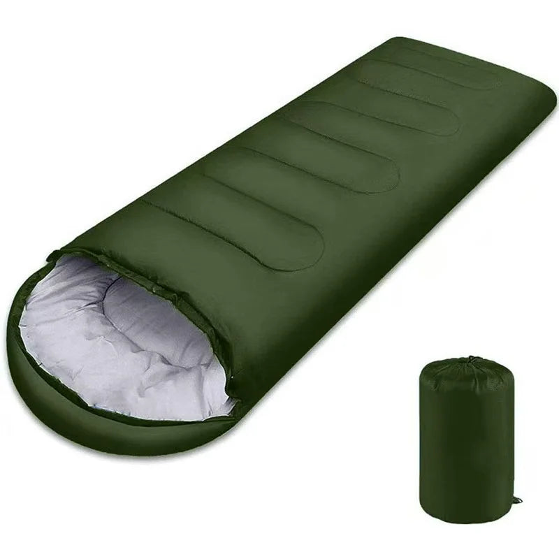 Camping sleeping bag light 4 seasons warm envelope backpack outdoor mummy cotton winter sleeping bag camp camp sleeping equipmen