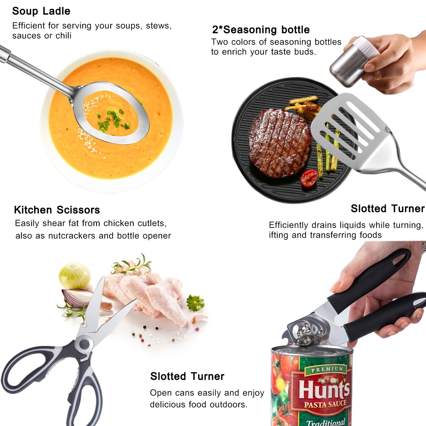Portable Camping Kitchen Utensil Set-31pcs Camping Essentials Camping Accessories Gear Must Haves Camping Cookware Kit, Stainless Steel Outdoor Cooking And Grilling Utensil Organizer Travel Set Perfect For Travel, Picnics, RV