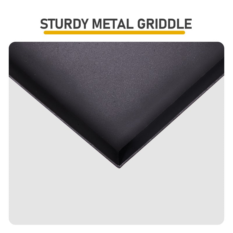 Swivel Campfire Grill Skillet Combo Portable Heavy Duty Camping Grill Grate with Height Adjustable Grill Grate and Grill Pan and Carry Bag Black