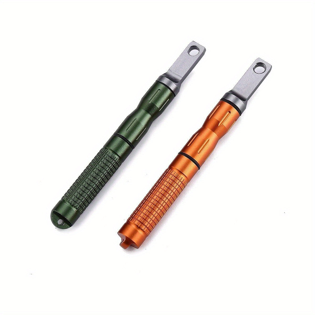 2pcs Compact Fire Starter with Scraper Striker, Replaceable Threaded Ferro Rod Flint Fire Steel Magnesium Rod, an Essential Part for EDC, Emergency Survival Kits, Camping, Hiking, Bush-Craft