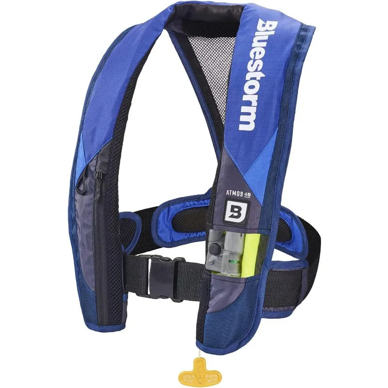 BLUESTORM Atmos 40 Automatic/Manual Inflatable PFD Life Jacket for Adults | US Coast Guard (USCG) Approved Life Vest
