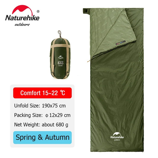 LW180 Sleeping Bag Ultralight Portable Splicable Single Spring Summer Outdoor Hiking Camping Climbing Sleeping Bag