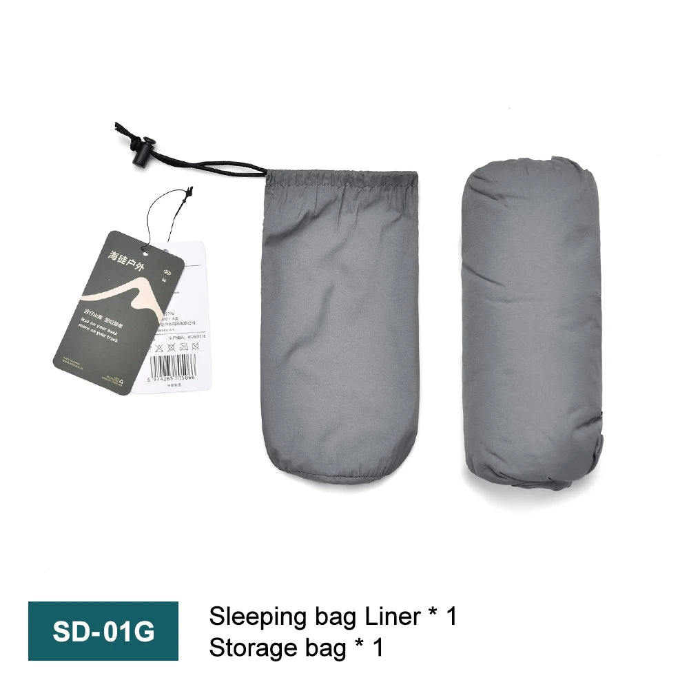 Outdoor Camping Sleeping Bag Liner Ultralight Mummy Sleeping Bag Backpack Liner Single Person Travel  Sleeping Bag