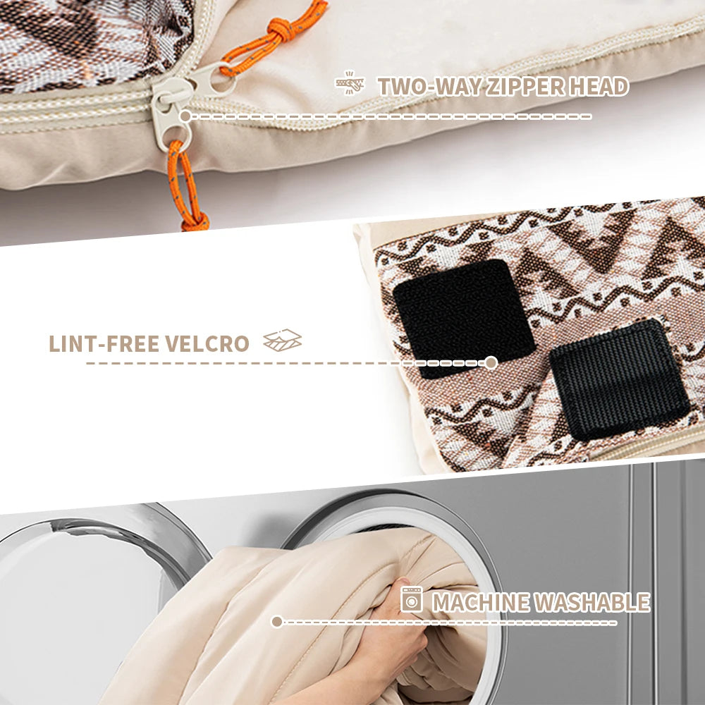 Naturehike L150 3 Season Sleeping Bags Ultralight Machine Washable Summer Sleeping Gear Outdoor Spliceable Camping Sleeping Bag