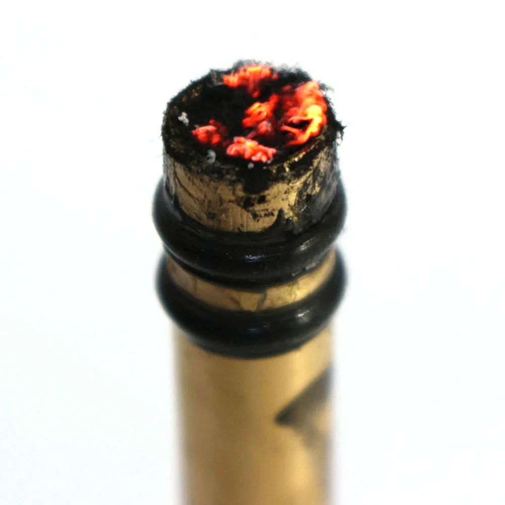 Brass Camping Fire Tube Portable Ignited Piston Firearm Useful Air Compression Fire Tube Survival Heating Tool for Outdoor
