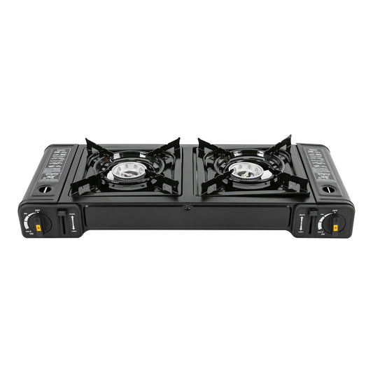 Portable Propane Gas Stove – Compact Outdoor Camping Cooker with Safety Lock & Carrying Case