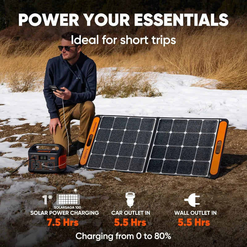 Jackery Portable Power Station Explorer 500, 518Wh Outdoor Solar Generator Mobile Lithium Battery Pack with 110V/500W AC Outlet