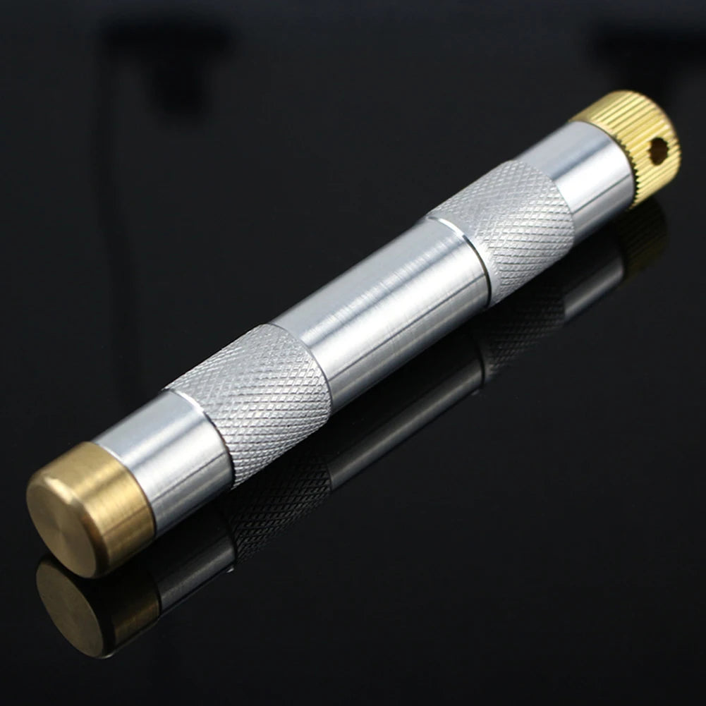 Brass Camping Fire Tube Portable Ignited Piston Firearm Useful Air Compression Fire Tube Survival Heating Tool for Outdoor