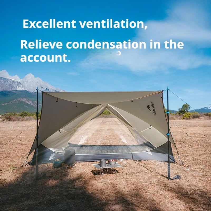 Naturehike Mongar UL Camping Tent 15D Nylon Lightweight 1 or 2 People 3 Seasons Tent Waterproof Portable Outdoor Tent With Mat