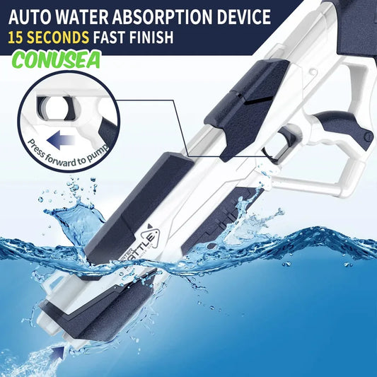 Electric Water Gun Squirt  Pistol space battle Guns Children pool Beach Outdoor Party Fight Shooting Toys for Boys Kid Games
