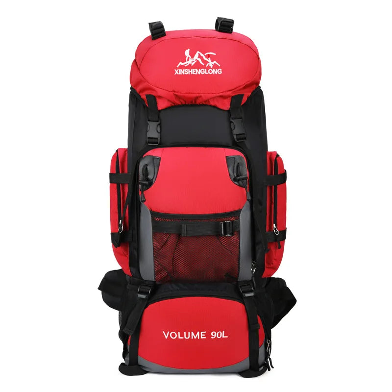 90L Hiking Camping Backpack Women Men Large Capacity Outdoor Waterproof Backpacks Travel Luggage Bag